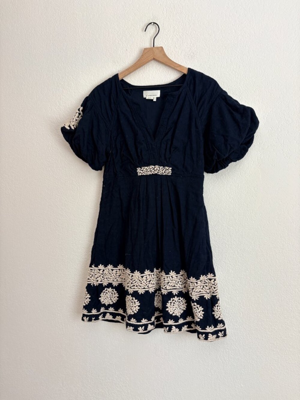 Anthropologie Provence Embroidered Puff Sleeve Mini Dress - Picture 10 of 10